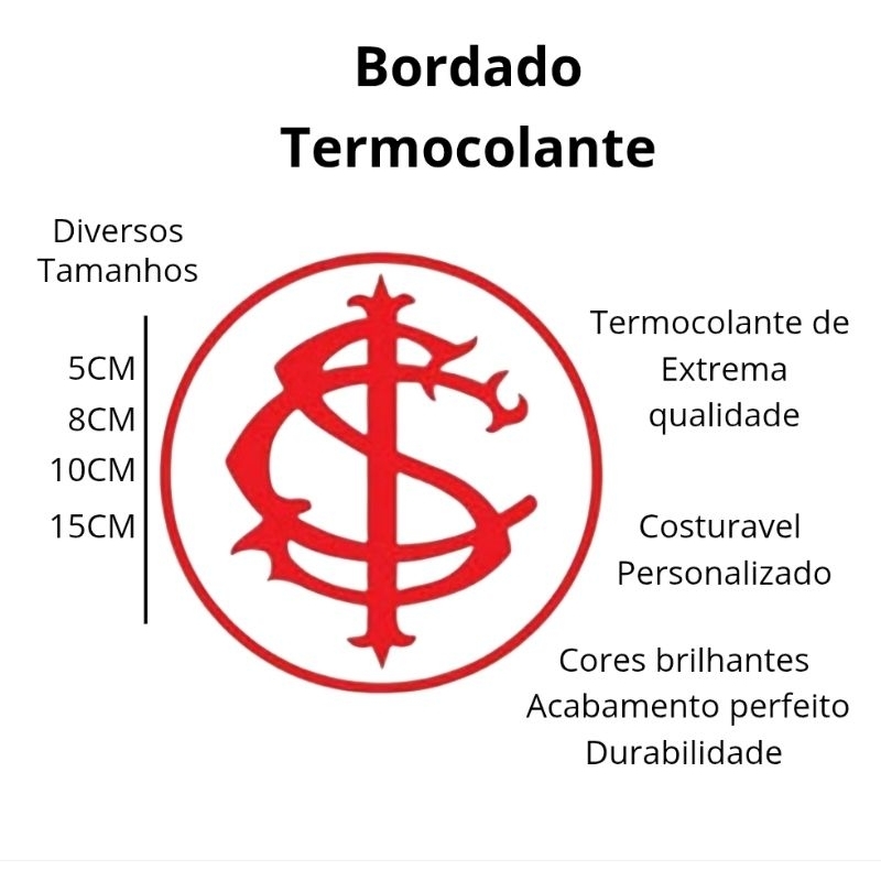 Patch Bordado Bradao Internacional Modificado 2021 Termocolante