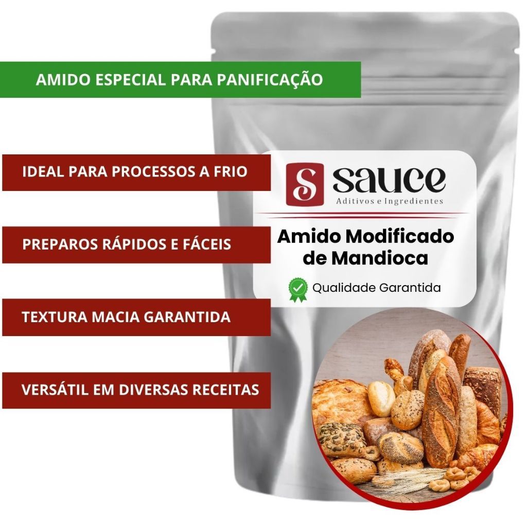 Amido Modificado Para Panificação - 1kg - [Mandioca]