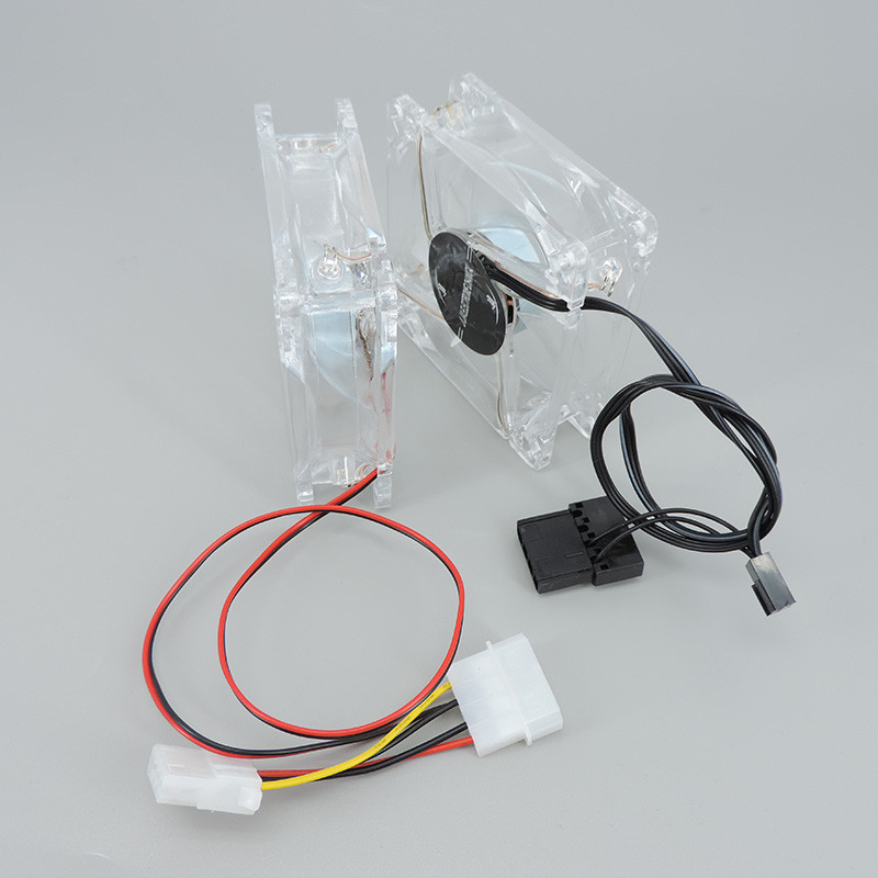 8025 Verde Vermelho Bule Branco Quatro Cores 4Pin LED PC Computador Caso Ventilador De Refrigeração Sem Escova 80 * 25mm