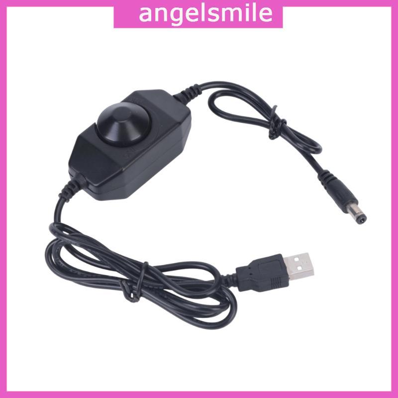 Escurecimento ANG USB-A Para 5521 5V Ajustador Botão Luz Manual Ajuste Ventilador Uso LED Cor