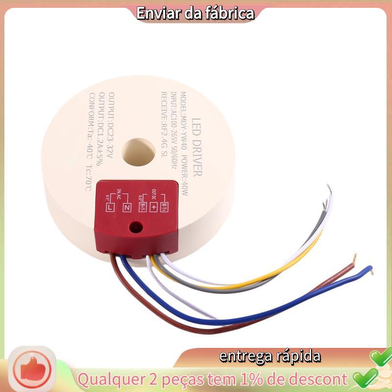 Luz LED Circular De Duas Cores 40W Com Fonte De Alimentação De Ampla Faixa De Tensão 2.4G E Driver De Corrente Constante