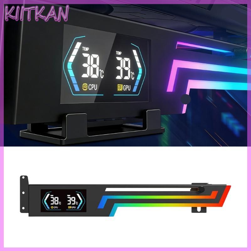 Suportes Suporte Para Placa Gráfica Computador KIITK Tela LED E Efeitos ARGB Várias Cores GPUs Finais