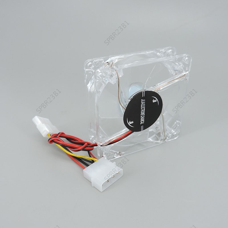 4pin 8cm 8025 Verde Vermelho Bule Branco Quatro Cores LED PC Computador Caso Ventilador De Refrigeração Sem Escova 80x80