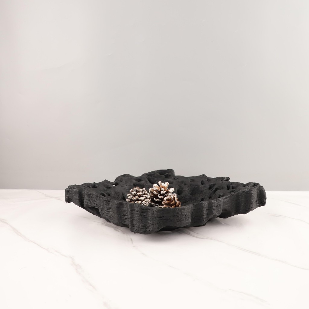 H8WP European-style light luxury geometric resin fruit tray ornament for coffee table, dining room, TV cabinet, home dec