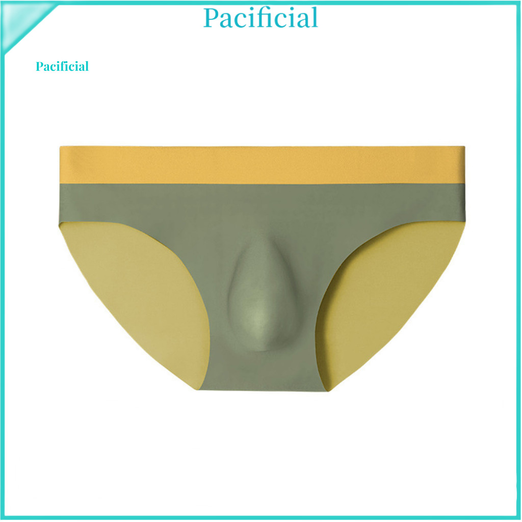 Comfortable Men Underwear Elastic Men's Breathable Mid-rise Briefs Waist 3d U-convex Cut Seamless Thin for Daily Comfort