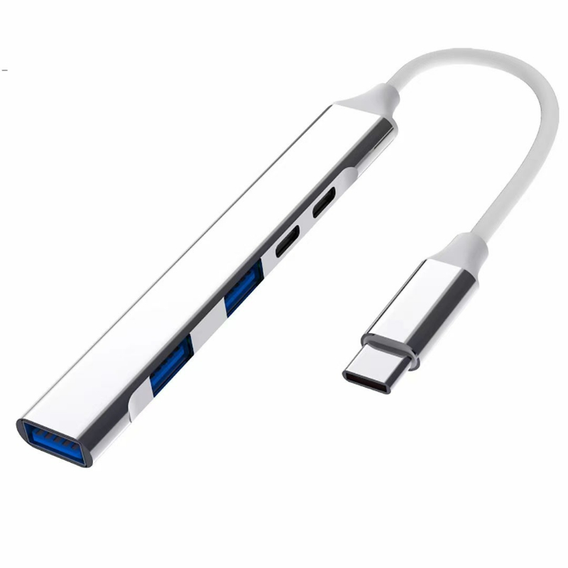HUB USB C 5 EM 1 Divisor sata para tipo c 3.0 Adaptador ssd de alumínio Expansão Transferência Rápida Dispositivos