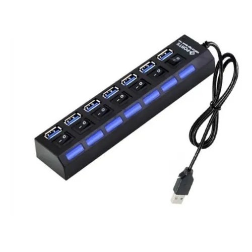Hub Usb 2.0 7 Portas Pen Drive Teclado Splitter 480mbps Hd