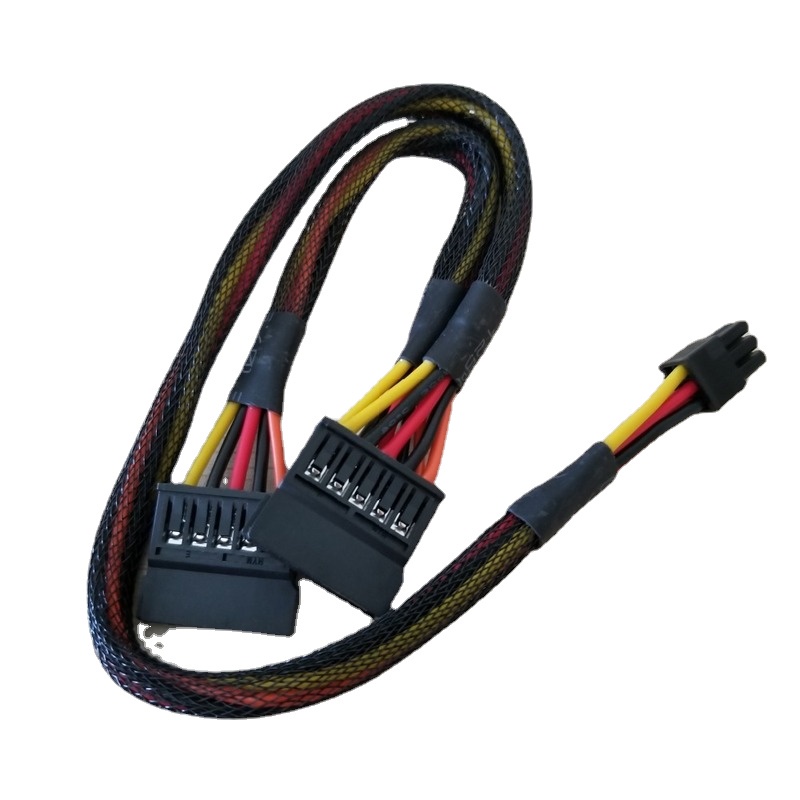 6Pin Para Divisor 15Pin SATA Cabo De Alimentação DELL Vostro 3650 3653 3655 Computador Desktop HDD SSD Expansão 50c