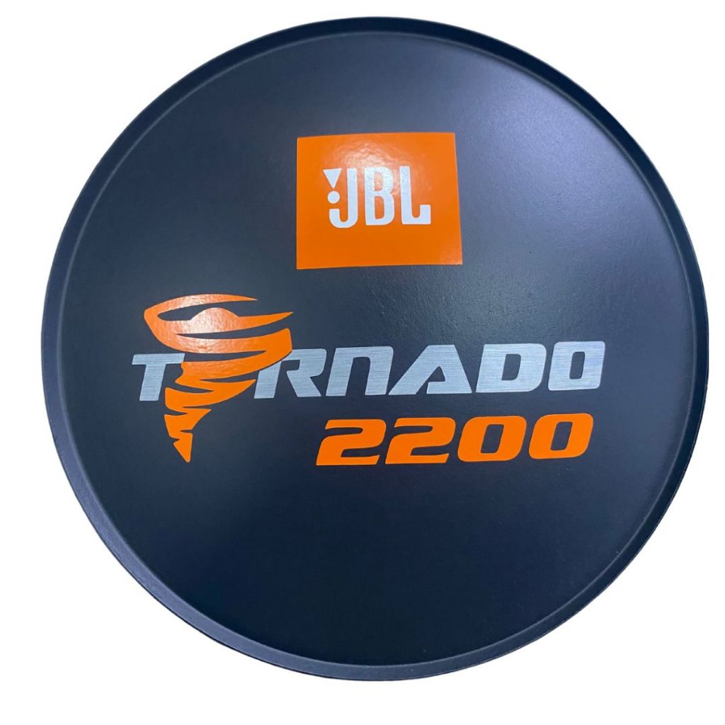 Protetor Calota Tapa Cone Tornado Logo 2200 laranja 168mm