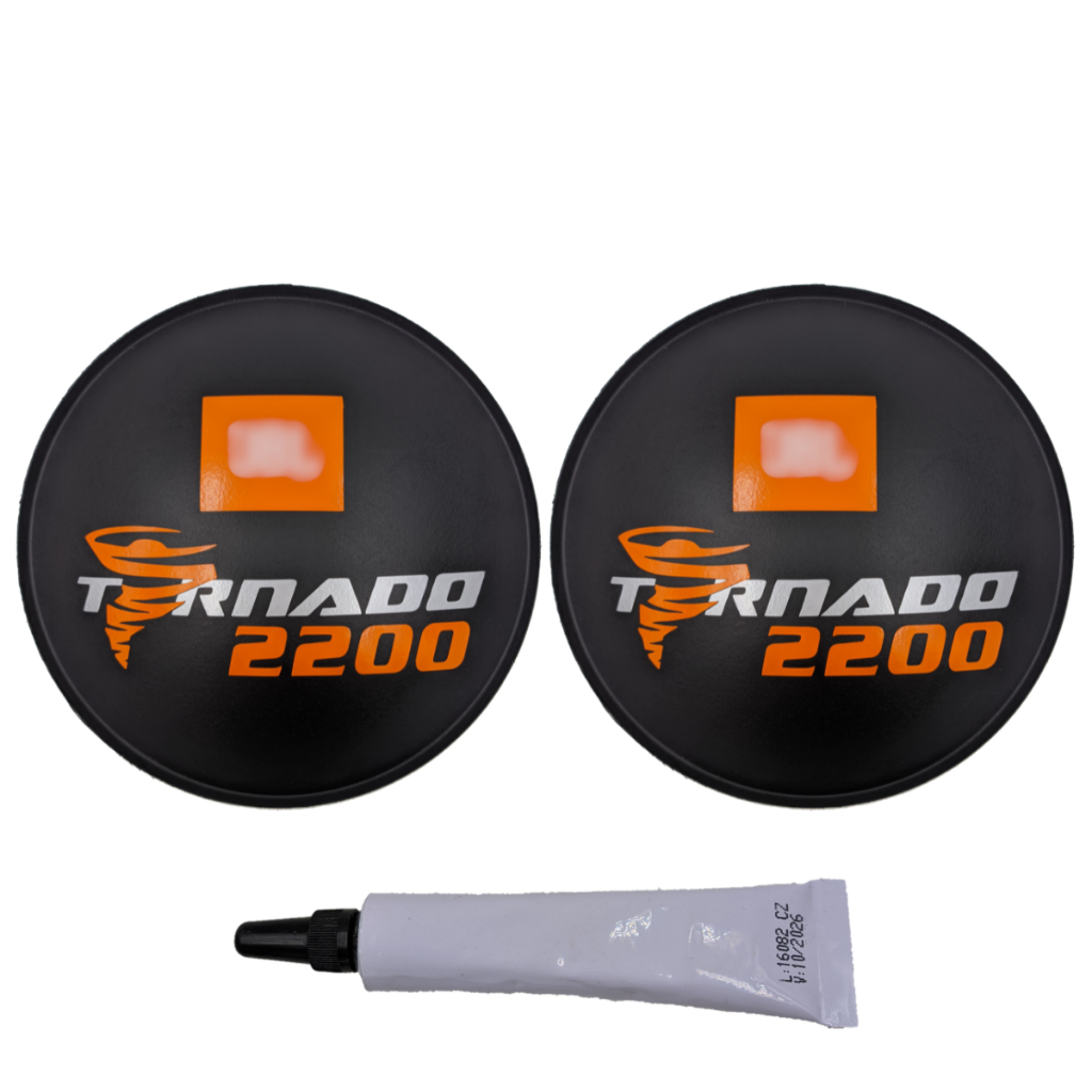 Kit 2 Protetores Calota Tapa Cone Para Alto Falante 15 e 18 Polegadas Tornado 2200 164mm Papel Adesivado + 1 Cola 20g