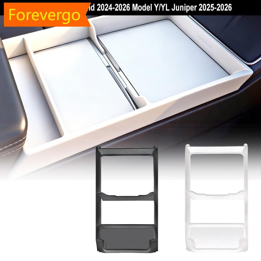 forevergo TPE Caixa De Armazenamento Do Console Central Carro Painel De Óculos Suporte Para Tesla Model 3 Highland 2024-