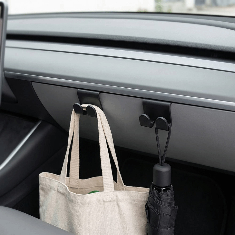Ganchos Para Porta-Luvas, Suporte Bolsa De Carro Resistente ABS , Antiderrapantes Tesla Model 3 Y