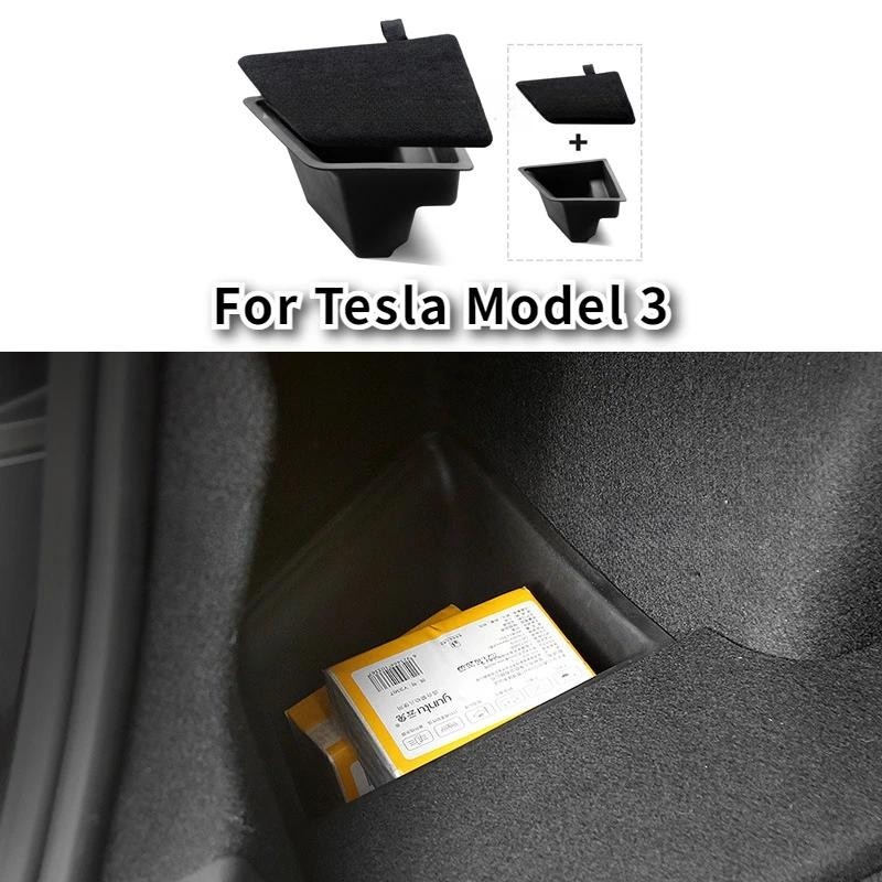 Para Tesla Model 3 2021-2023 Caixa De Armazenamento Do Porta-Malas Traseiro Organizadora De Espaço Lado Esquerdo Traseir