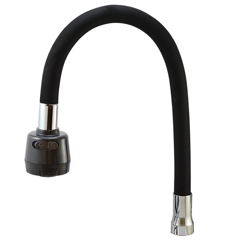 Tubo Gourmet Preto Duplo Jato Reposição Torneira De Cozinha Reposicao