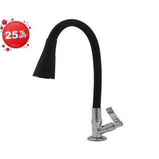 Torneira Flexível Cozinha Preto Mesa Bancada Pia Duplo Jato Cone 1/4 de volta