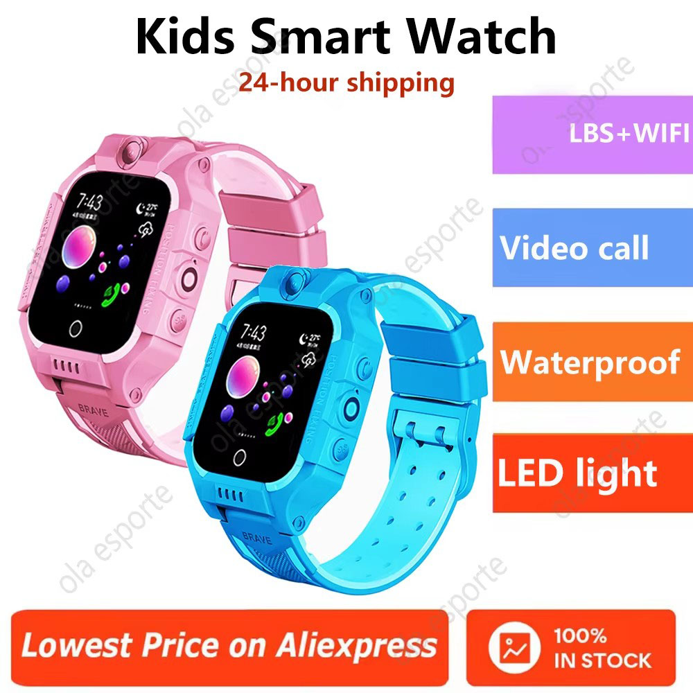 Crianças Smartwatch Relógio Inteligente SOS Localização Rastreador Cartão Sim Chamada Câmera Estudante À Prova Dwaterpro
