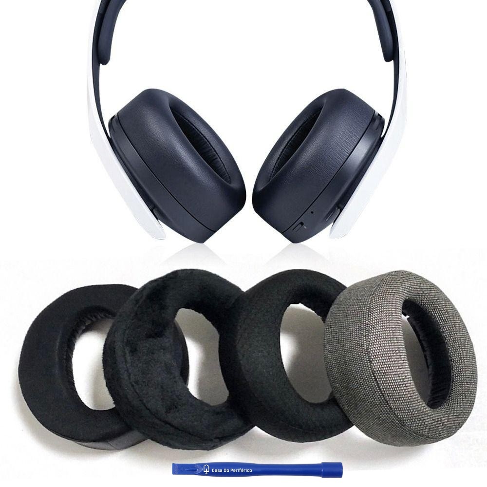Almofadas Earpads Espumas Compatíveis com  Headset Pulse 3D PS5 Wireless CFI-ZWH1 CFI-ZWD1