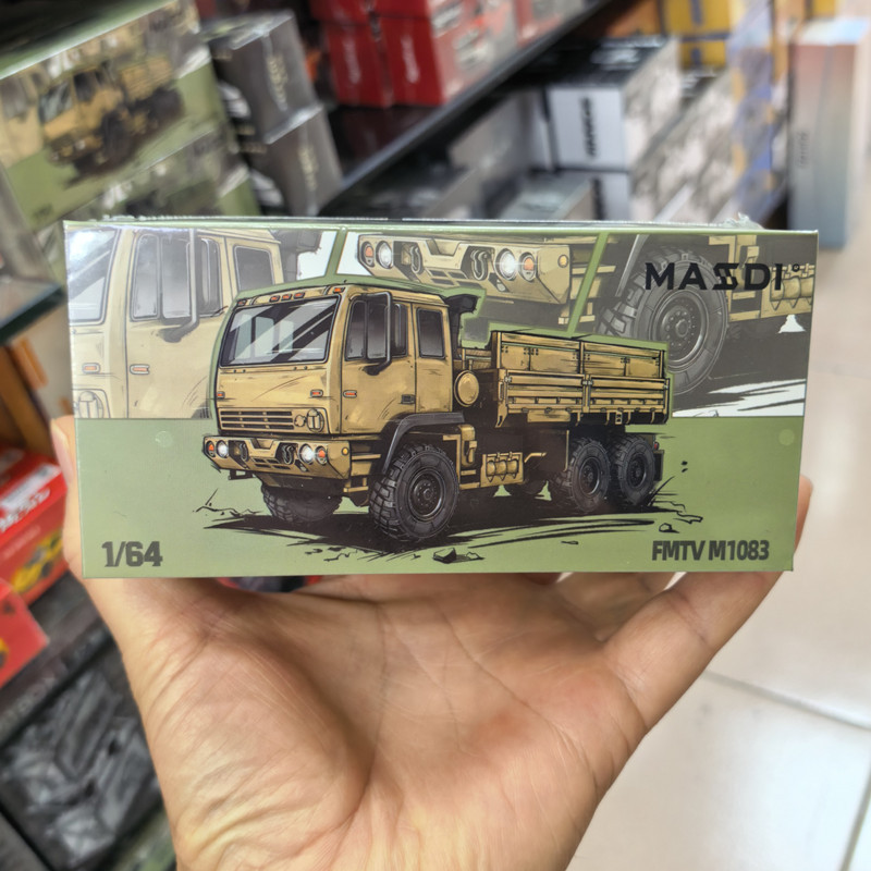 Mesdi 1: 64 Corns Cartão Militar de Seis Rodas FMTV M1083 Modelo de Carro de Liga de Simulação de Caminhão Tático