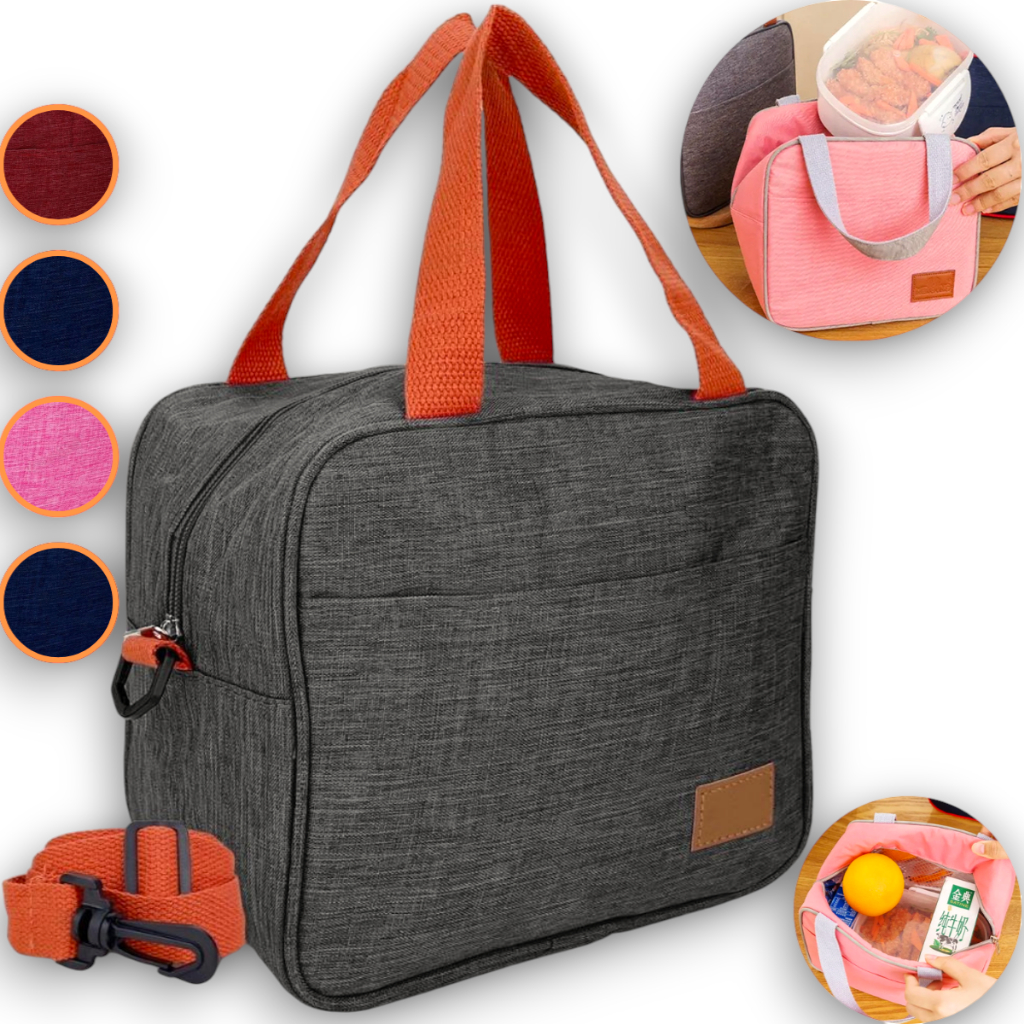 Bolsa Térmica Feminina Masculina Porta Marmita Lanche Bebida Grande Capacidade Lancheira Para Piquenique Para Viagens Ao Ar Livre Na Praia Estudante Trabalho Fitness