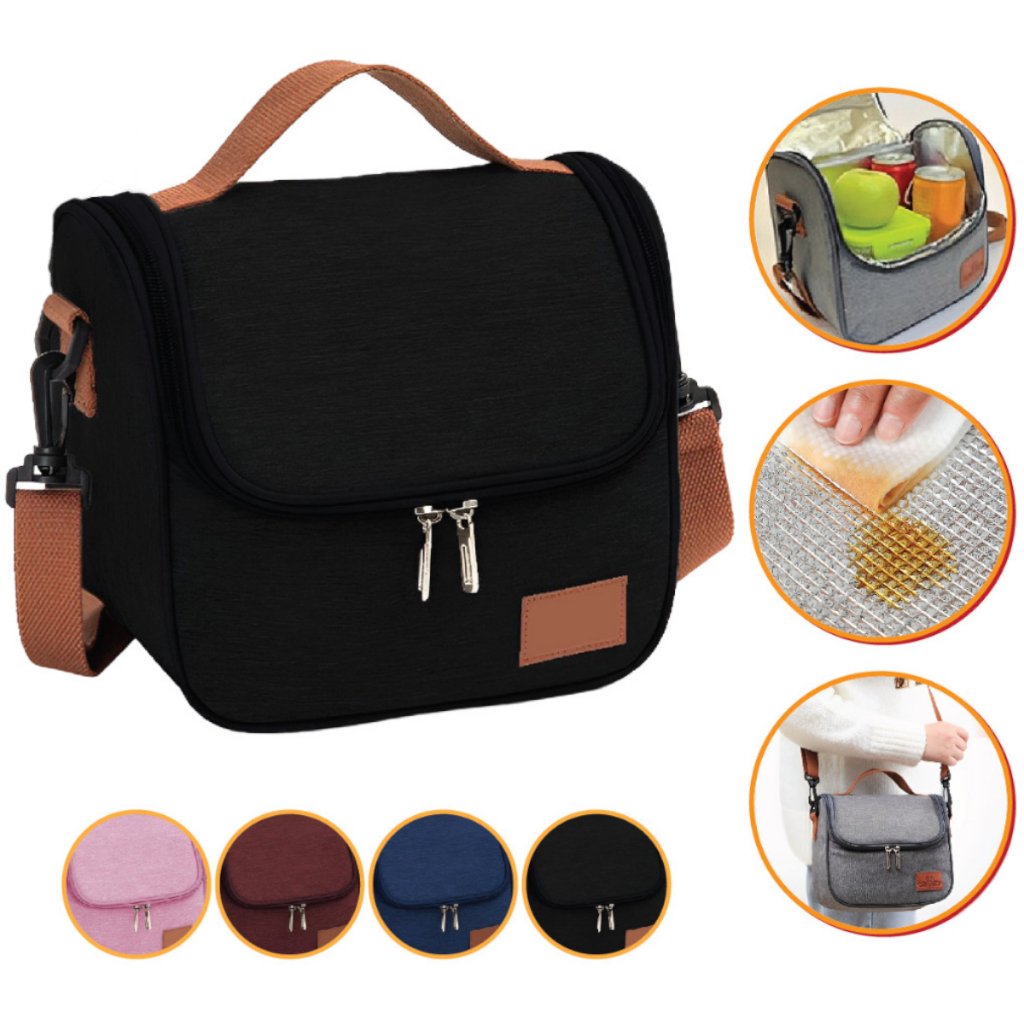 Bolsa Térmica Feminina Masculina Lancheira Porta Marmita Lanche Bebida Estudante Portátil Trabalho Fitness