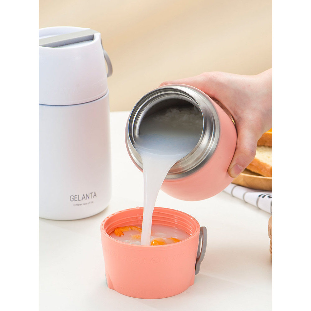 304 aço inoxidável guisado copo Jar feminino estudante vácuo isolado lancheira balde molde copo pote trabalhador de escr