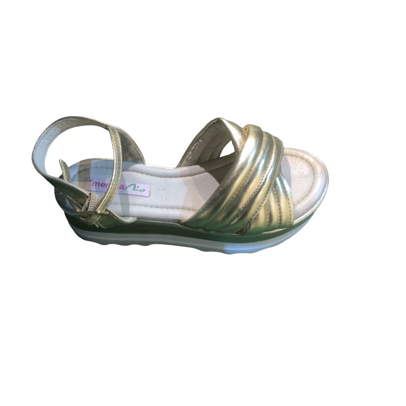 Sandalia Line Metal Ouro Menina Rio 32