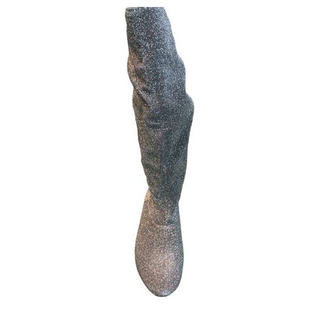 Bota Infantil Cano Longo Prata Lurex Menina Rio 37