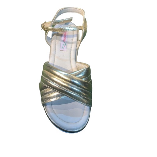 Sandalia Line Metal Ouro Menina Rio 31