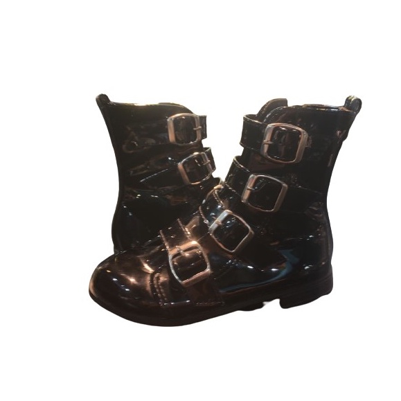 Bota Infantil Luxo Verniz Preto Menina Rio 22