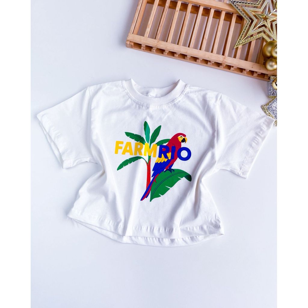 BLUSA INFANTIL FARM RIO OFF 4 A 12 ANOS
