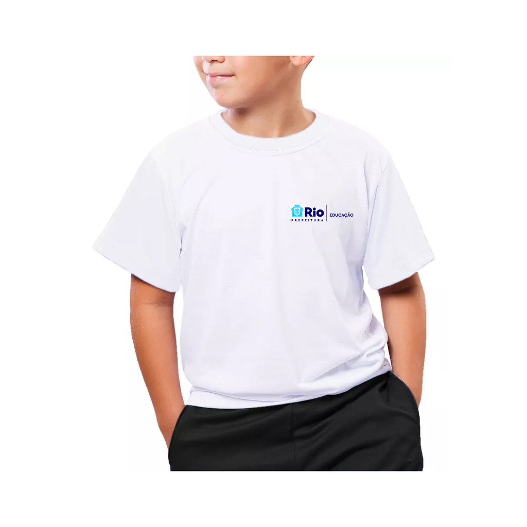 Camiseta Infantil Uniforme Colégio Municipal Rio De Janeiro