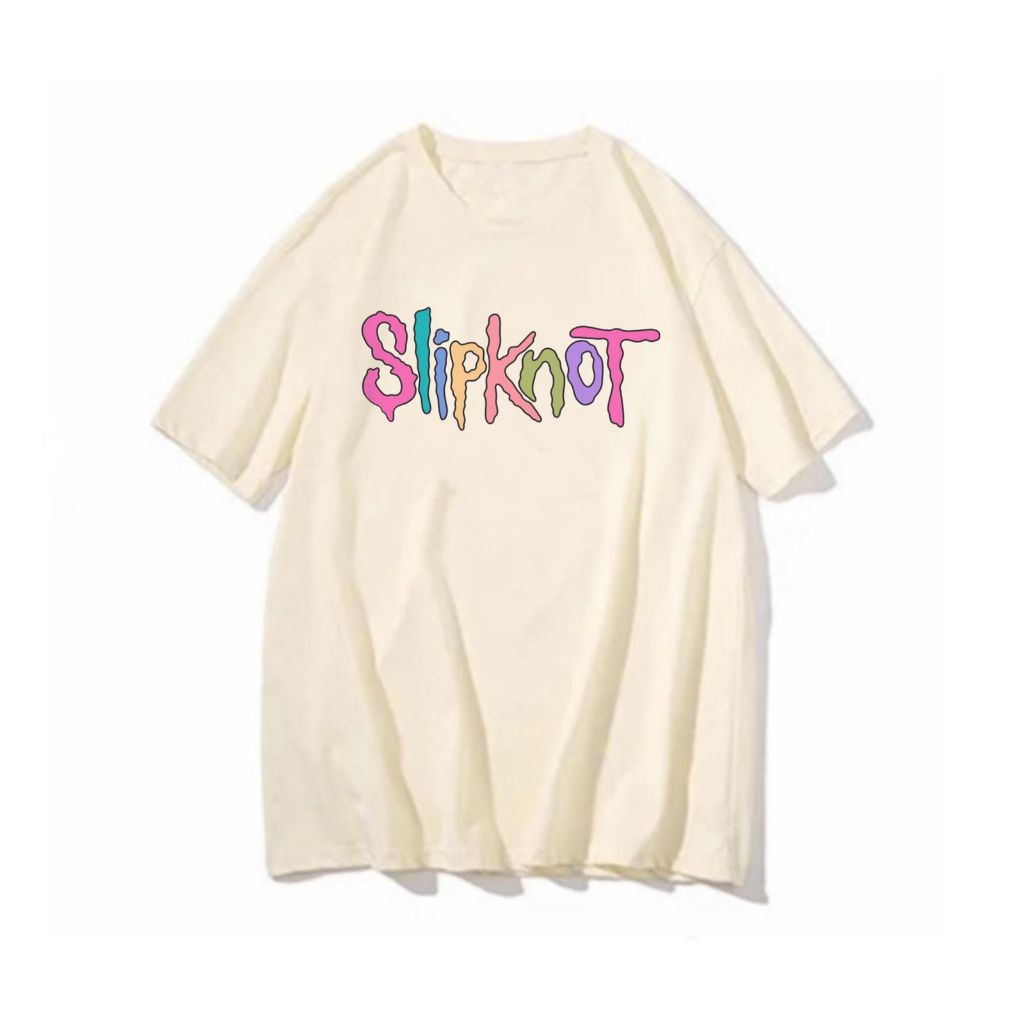 Camiseta Slipknot logo banda blusa unissex feminina masculina logo colors slip knot rock estampa show slp