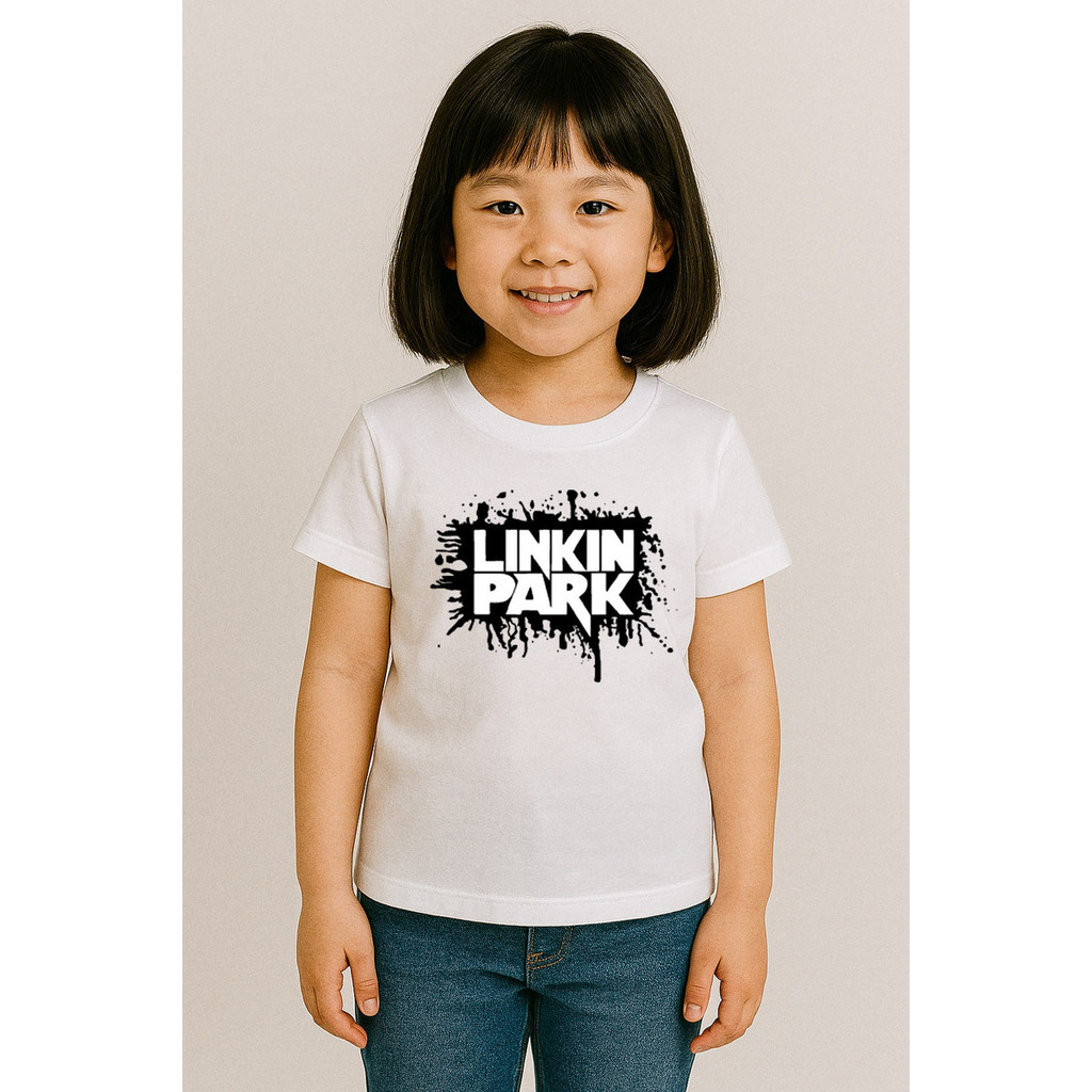 Camiseta Infantil Show Linkin Park Logo Rock Band Musica