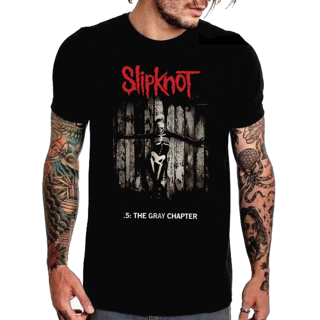 Camiseta Slipknot Show Brasil Camisa Logo Tradicional M2 Modelo Masculino Metal New Banda Baterista Brasileiro