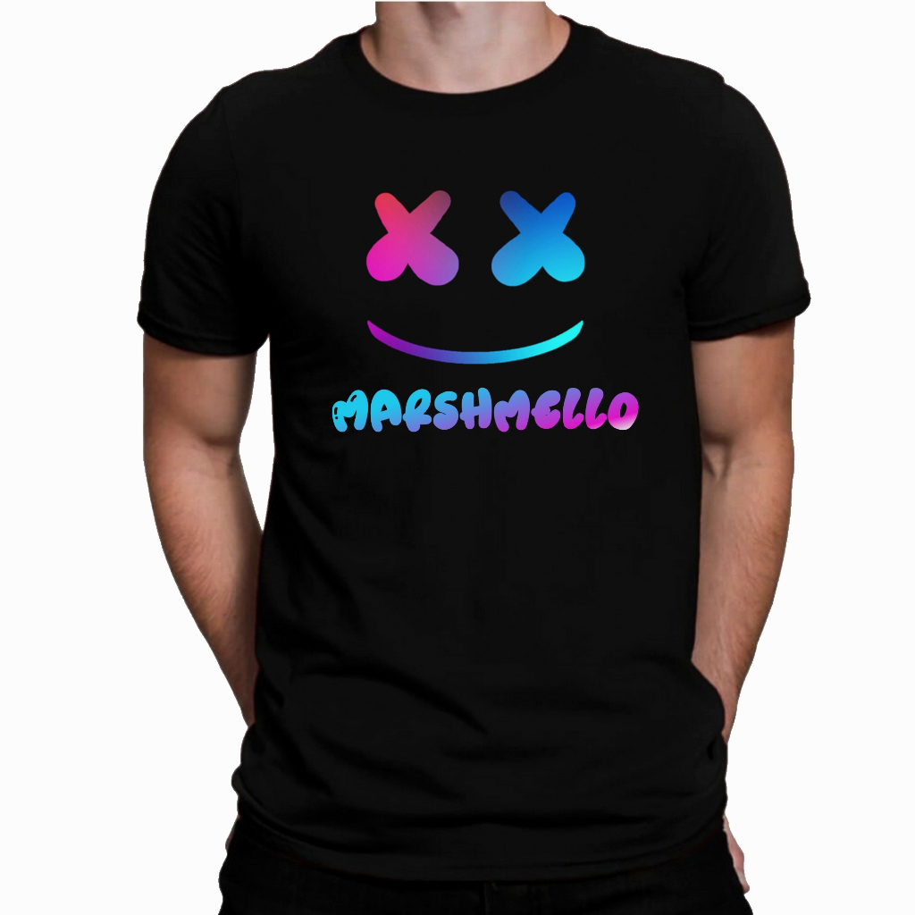 Camiseta Marsmello Logo Colorido Camisa Show Brasil Modelo Masculino Unissex