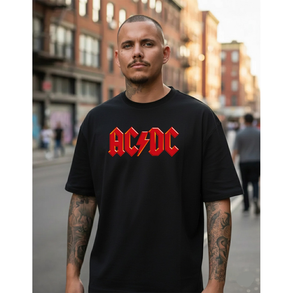 Oversized Camiseta Banda Rock and roll Show Tour Festival Rock Camisa Promo Logo