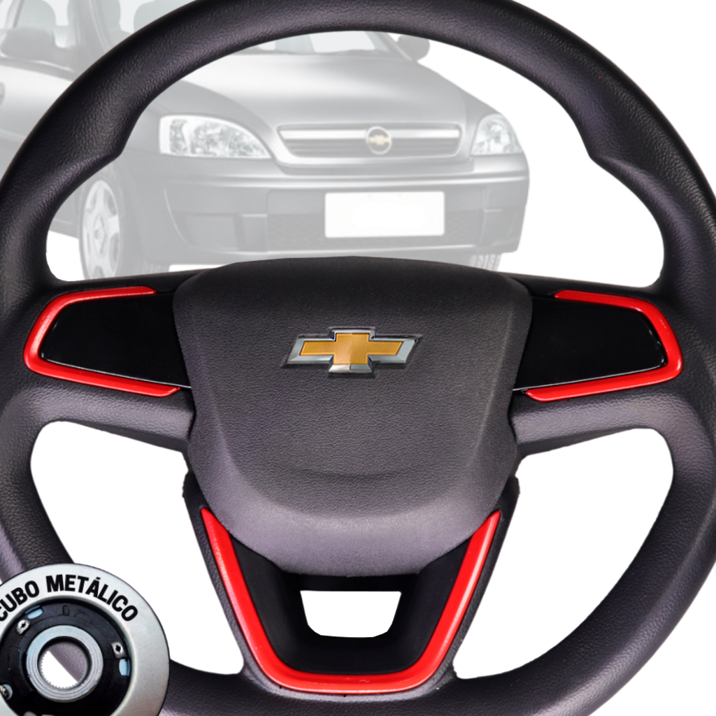 Direção Esportiva Novo Onix Vermelho Corsa Premium Maxx Frente Montana Meriva Hatch Zafira Astra