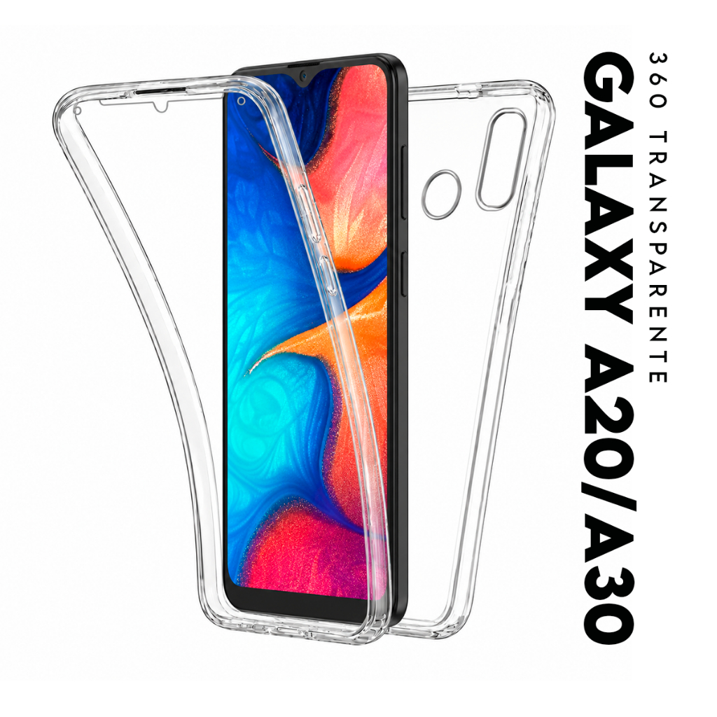 Capa Case Capinha 360° Frente E Verso Exclusiva para Samsung Galaxy A20 A205 - Galaxy A30 A305 tela 6.4 pol