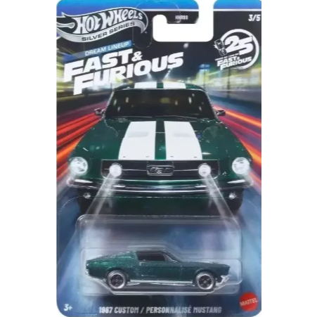 Hot Wheels 1967 Custom Mustang Décadas De Velozes E Furiosos