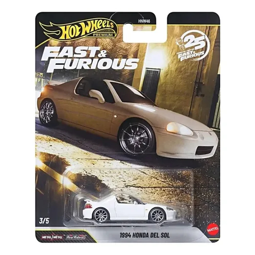 Hot Wheels Premium 1994 Honda del Sol - Fast Furious Velozes e Furiosos 25 anos - Carrinho HotWheels