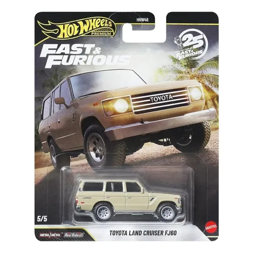 Hot Wheels Premium Toyota Land Cruiser FJ60 Fast Furious Velozes e Furiosos 25 anos  - Carrinho HotWheels
