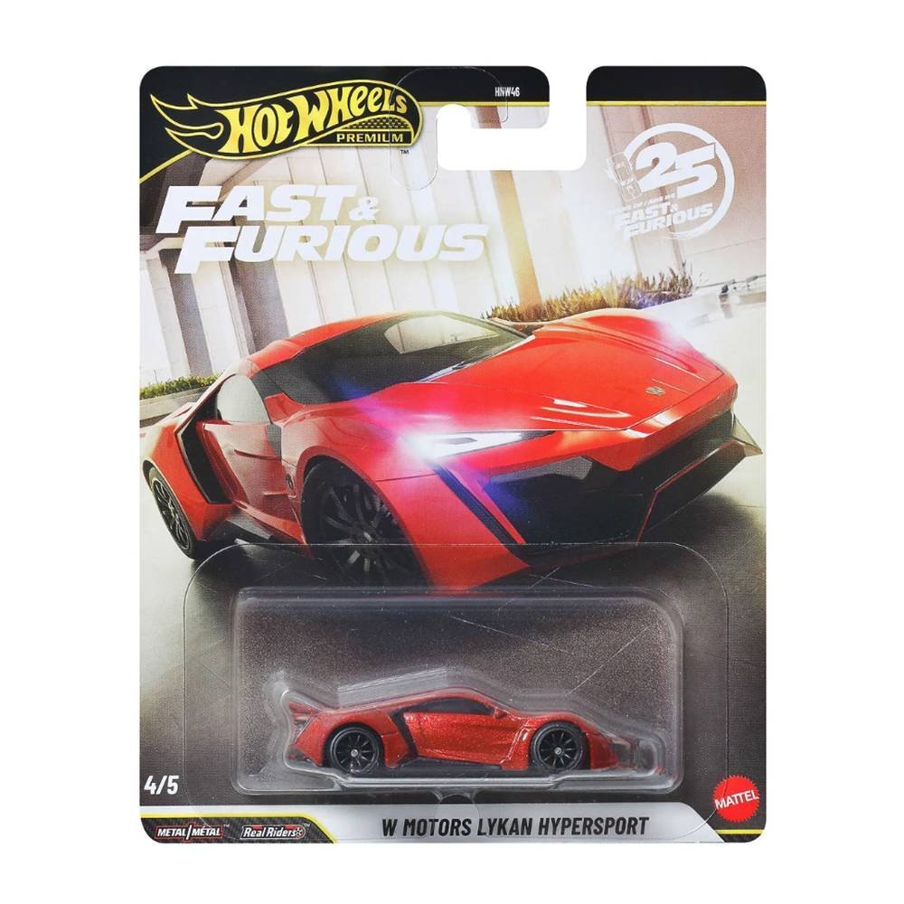 Miniatura Carro W Motors Lykan Hypersport - 25 Anos Velozes e Furiosos - 4/5 - 7,0 cm - 1:64 - Hot Wheels Premium