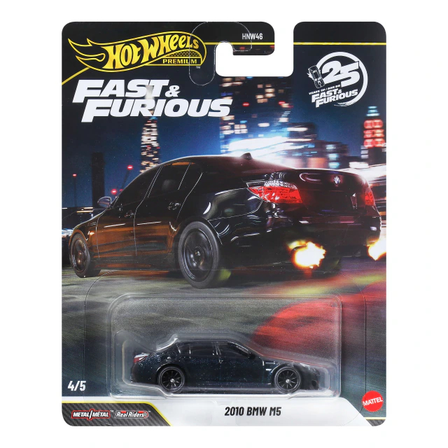 Hot Wheels Premium 210 BMW M5 - Fast Furious Velozes e Furiosos 25 anos  - Carrinho Hot Wheels