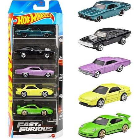 Hot Wheels Pacote com 5 Velozes e Furiosos 2025