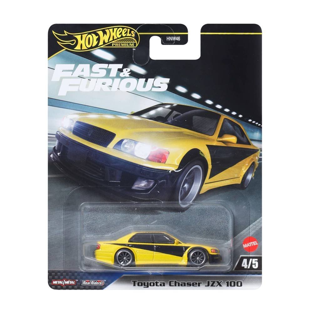 Miniatura Carro Toyota Chaser JZX 100 - Velozes e Furiosos - 4/5 - 7,5 cm - 1:64 - Hot Wheels Premium