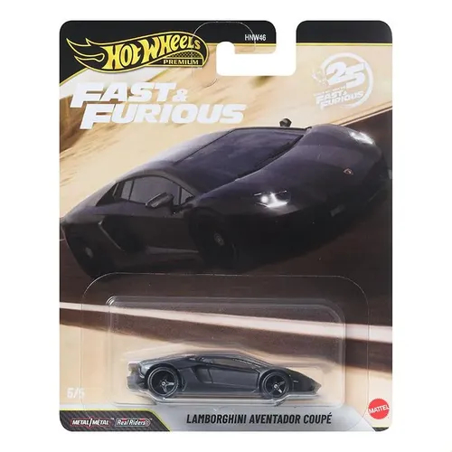 Hot Wheels Premium Lamborghini Aventador Coupe Fast Furious Velozes e Furiosos 25 anos  - Carrinho HotWheels