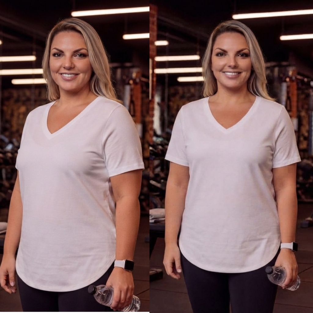 Blusa Plus Size Feminina Viscolycra Alongada Cobre Bumbum Academia