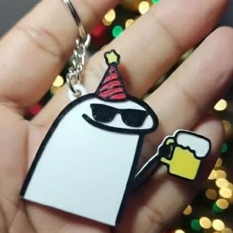 CHAVEIRO BENTO FLORK MEME ANIVERSÁRIO