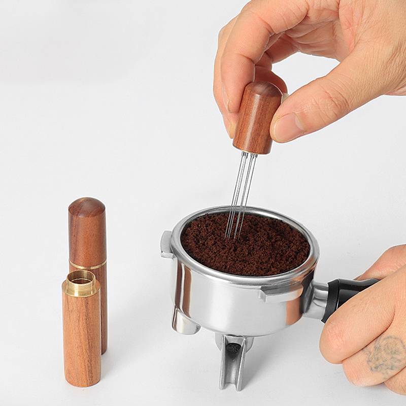 PFG Espresso Café Agitador Distribuidor Agulha De Aço Inoxidável Em Pó Tamper Ferramenta Mexendo Barista Acessórios FG