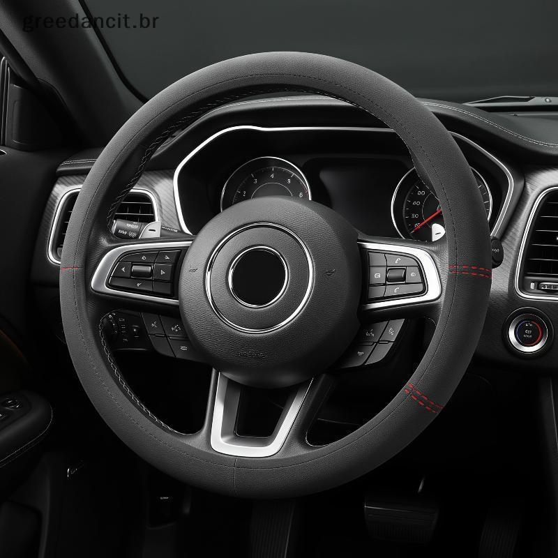 Capa Universal Para Volante Em Alcantara , Ultrafina , Resistente Ao Frio , 38 Cm , Couro Macio , Automática Inverno , V